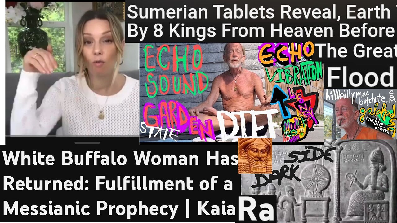 505.00.04.187 MAYAN LONG COUNT: SARA SOUIX WHITE BUFFALO WOMAN & HOPI BLUE KACHINA + REV AL -PT 1/2