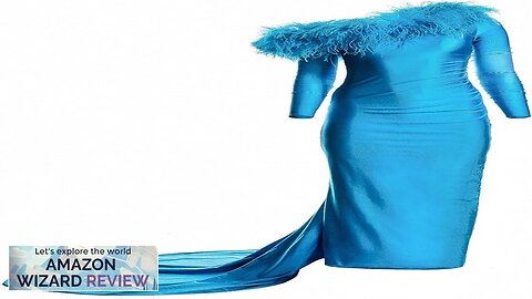 Christian Cowan One Shoulder Feather Trim Gown Review