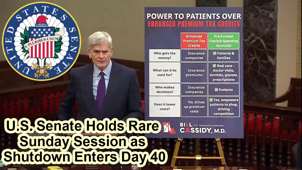 Bipartisan Breakthrough: Senate's Rare Sunday Session Advances Deal to End 40-Day Government Shutdown - November 9, 2025