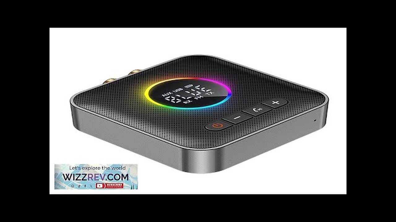 M10 1-to-2 bluetooth 5.4 Audio Receiver FM Modulator Transmitter with RGB Light Review