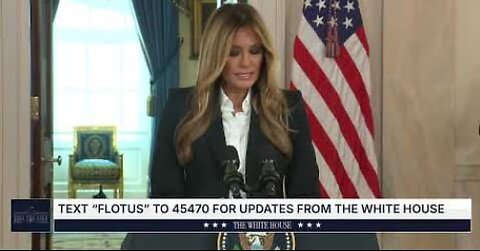 Announcement by First Lady Melania Trump
			