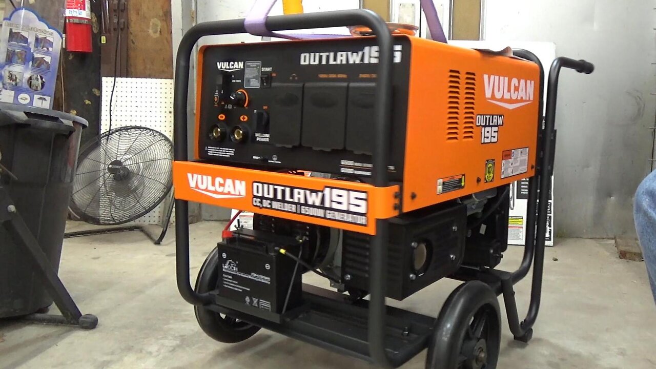 Unboxing and Setup OUTLAW 195 Engine-Driven Stick Welder from Harbor Freight