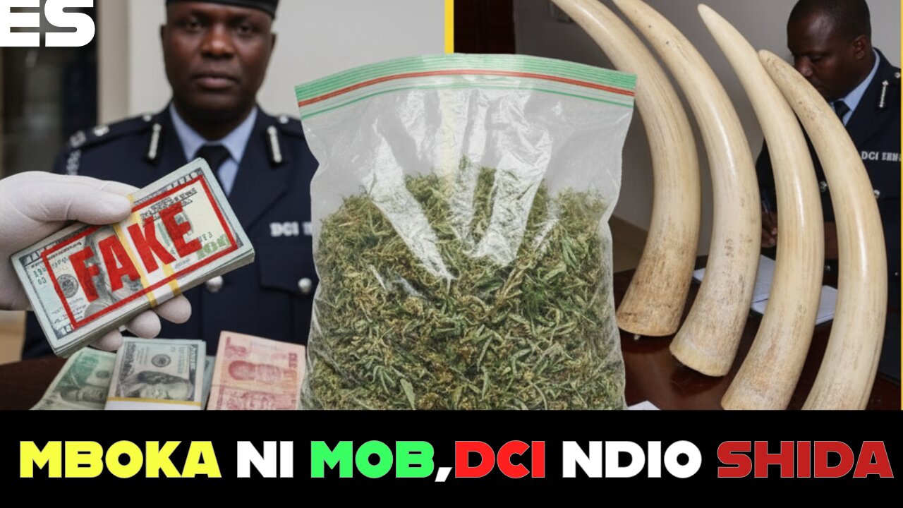 DCI STRIKES - Fake Dollars, Ksh 7M Bhang, & Elephant Tusks Seized in Massive Crackdown.