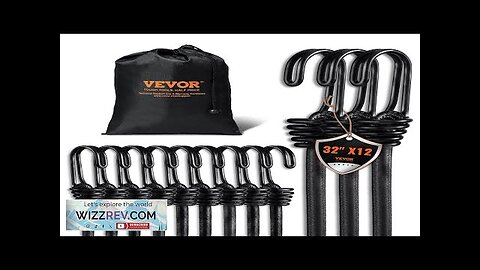 VEVOR 12 Pcs Bungee Cords with Hooks 32 In Heavy Duty Bungee Review