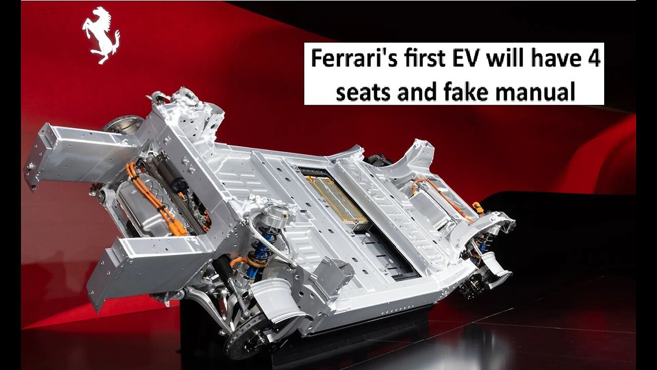 Ferrari’s first EV will have 4 seats…and a fake manual