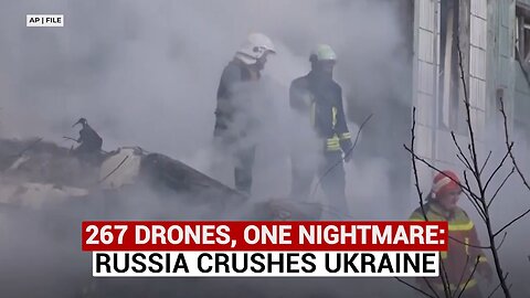 Russia Launches Largest Attack on Ukraine with 267 Iranian-Made Drones in One Single Night