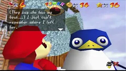 Super Mario 64 Playing in the Snow