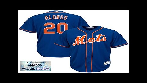 Pete Alonso New York Mets MLB Boys Youth 8-20 Player Jersey Review