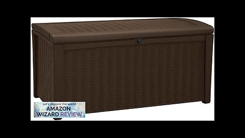 Keter Borneo 110 Gallon Rattan Wicker Resin Patio Deck Storage Box Bench Review