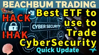 Best ETF to use to Trade Cyber Security | HACK | IHAK ETFs | Quick Update
