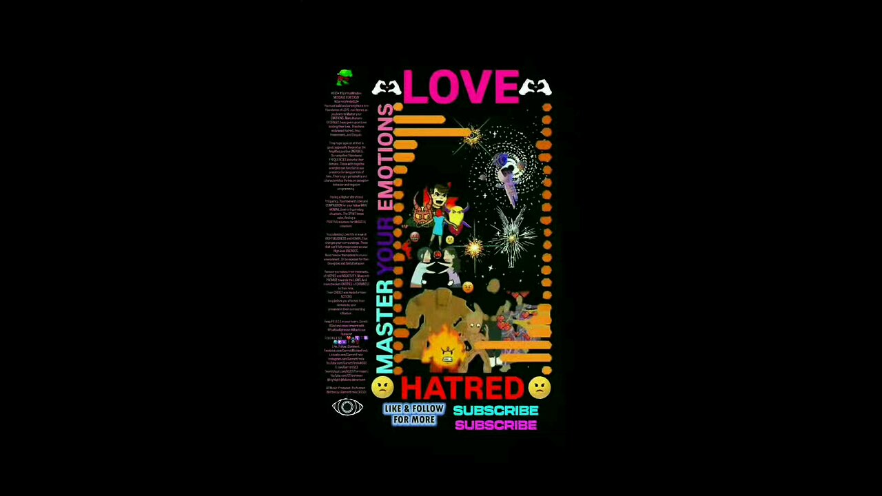 ▪︎LOVE AND HATRED/MASTER YOUR EMOTIONS▪︎