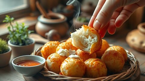 Crispy & Chewy! 🌶️ Homemade Spicy Glutinous Rice Balls