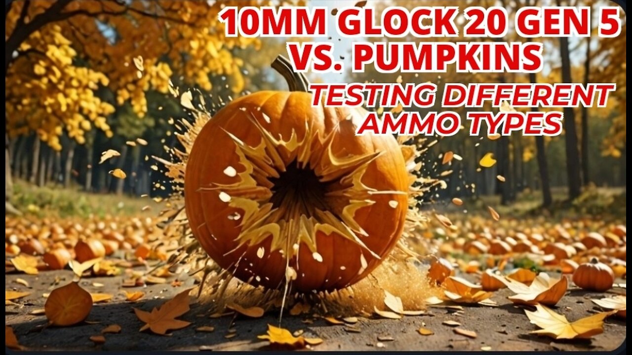 10mm Glock 20 Gen 5 vs. Pumpkins Ammo Showdown with Underwood, Hornady, Federal, & Speer