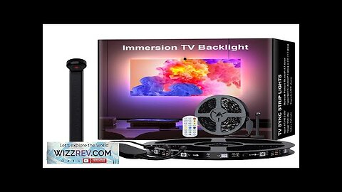 Immersion TV Backlights with Camera Smart Ambient TV Strip Light RGB Synchronization Review