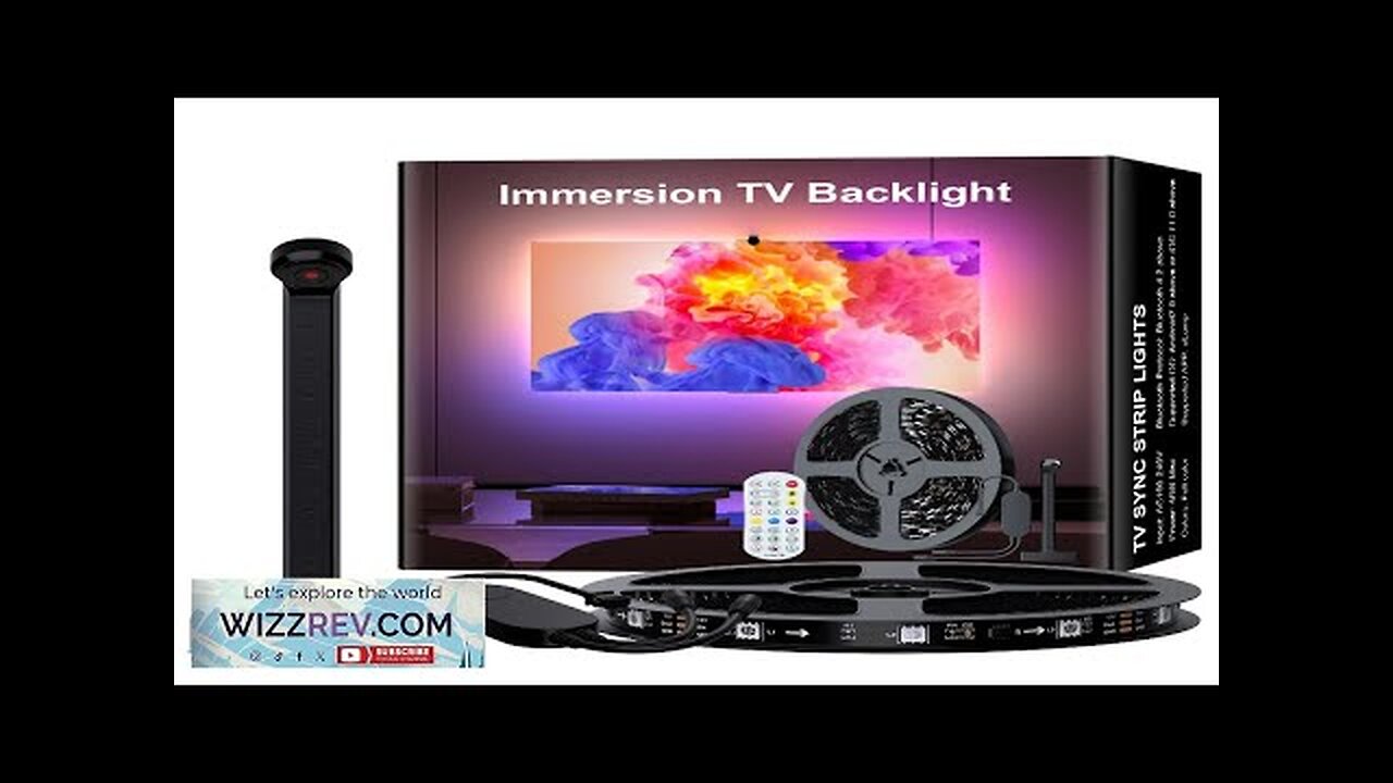 Immersion TV Backlights with Camera Smart Ambient TV Strip Light RGB Synchronization Review