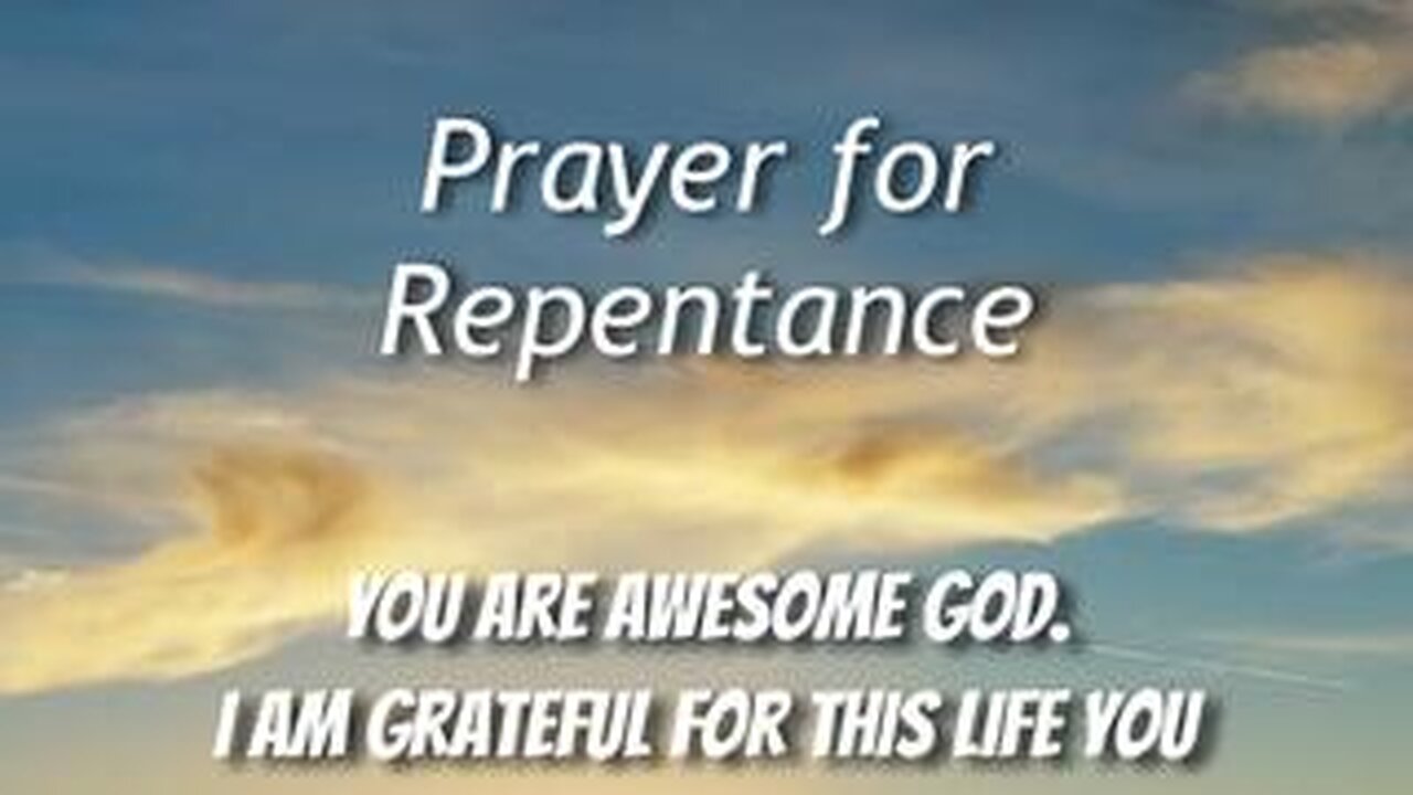 Prayer for Repentance