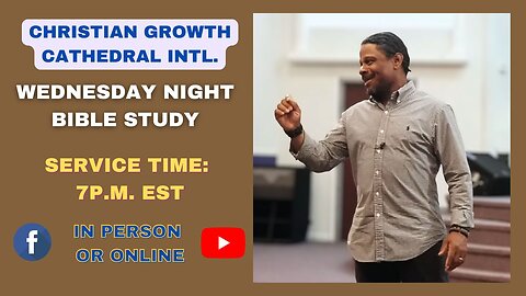 C.G.C. Wednesday Night Bible Study (November 12th 2025)