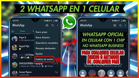 Como tener 2 WHATSAPP en el Mismo Telefono con DIFERENTE NUMERO en 2025🔥| Nuevo Función 2025