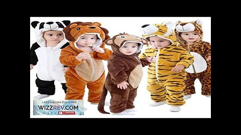 Winter Baby Rompers Baby Pijamas Panda Tiger Leopard Monkey Fox Animal Cartoon Review