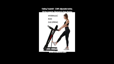 Folding Treadmill - 3.5HP Adjustable Incline 330 lbs Capacity - Cicia Store