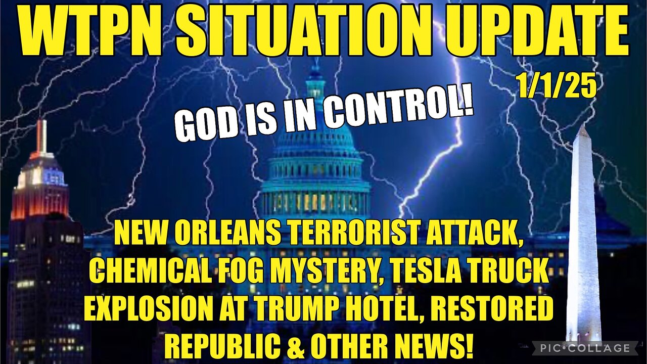 NEW ORLEANS TERRORIST ATTACK, CHEMICAL FOG, BIRD FLU, 3 LIGHTENING STRIKES, TESLA FIRE