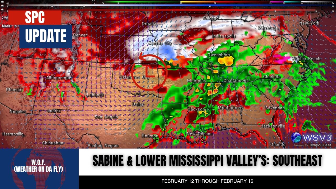 🚨 Feb 12-16: Severe Storm Risks in the Gulf & Southeast!