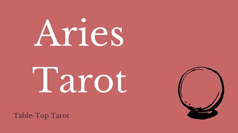 Aries Tarot - A tower brings positive news.