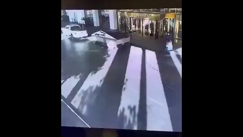 Video shows Tesla Cybertruck explosion at the Trump Hotel in Las Vegas. No word yet on the cause