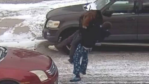 Woman Gets Suplexed During Road Rage Incident