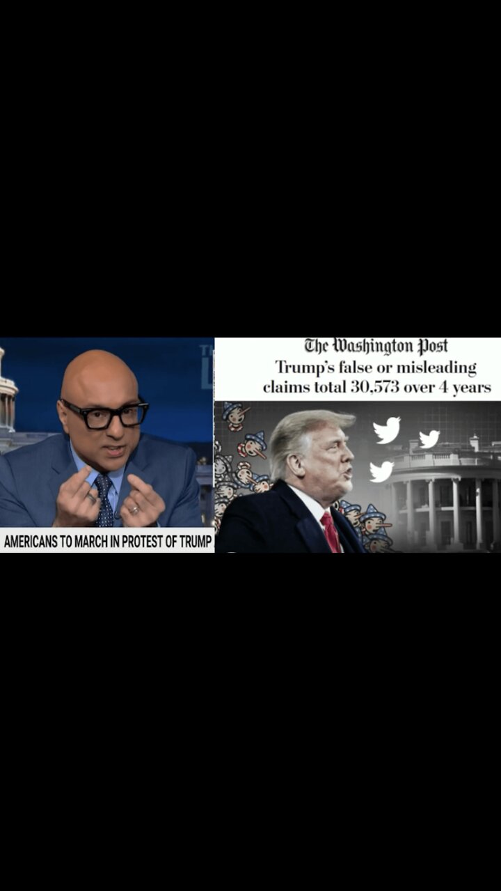 Velshi & Dems Say No Kings Protests Are About Loving America Then Ali Quotes WaPo’s Trump Lie Count