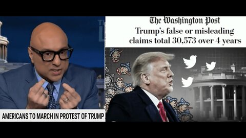 Velshi & Dems Say No Kings Protests Are About Loving America Then Ali Quotes WaPo’s Trump Lie Count