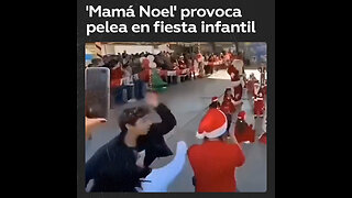 Una ‘Mamá Noel’ provoca pelea durante festejo de su hijo en México