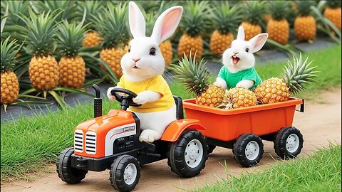 🐰 Mama Rabbit Harvests & Sells Pineapples 🍍 to Buy Bunny’s Favorite Book 📚💖