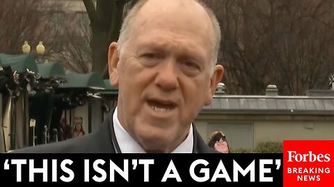 BREAKING NEWS: Border Czar Tom Homan Issues Message To Sanctuary City Chicago At Press Gaggle