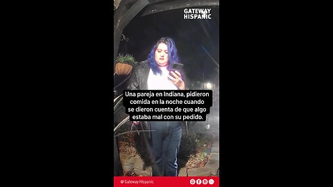 Delivery woman —clearly a feminist— is caught on video spraying food before delivery