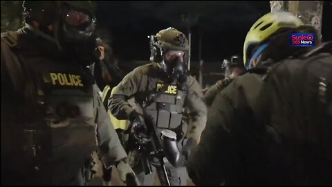 Arrests and Mass Tear Gas outside Portland ICE Detention Center 