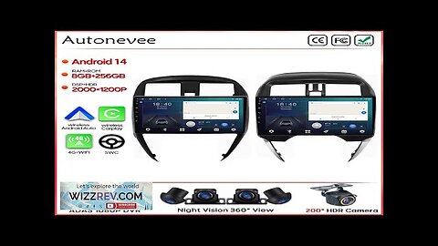 Android 14 Car Radio For Nissan Micra K13 March K13 2013-2017 GPS Review