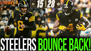 Aaron Rodgers & Steelers BOUNCE BACK In WIN vs. Dolphins! | UNPAVED