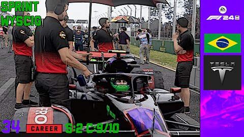 F1 2024 | TESLA RACING | Autodromo Jose Carlos Pace | KARIERA #34 [ SPRINT + WYSCIG ]