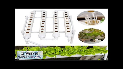 Hydroponics Growing System Kits 36 Sites Food PVC-Pipe Hydroponic Garden Soilless Review