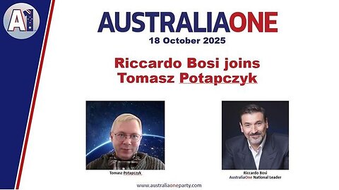 AustraliaOne Party (A1) - Tomasz Potapczyk (18 October 2025)
