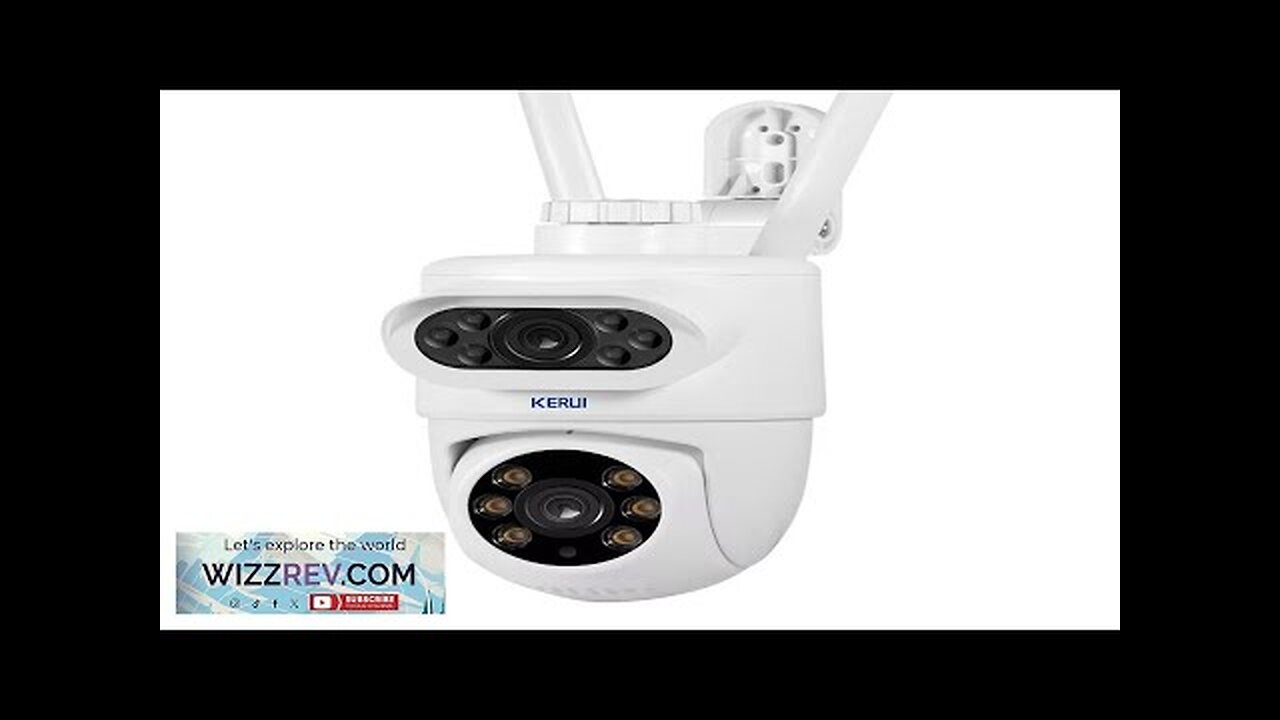 P169 KERUI Outdoor 10MP 5K HD Dual Lens WiFi IP Camera Tuya Review