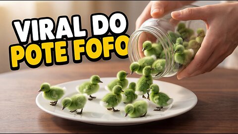 VÍDEO VIRAL DO POTE FOFO COM ANIMAIS - TUTORIAL DE COM FAZER DE FORMA GRATUITA