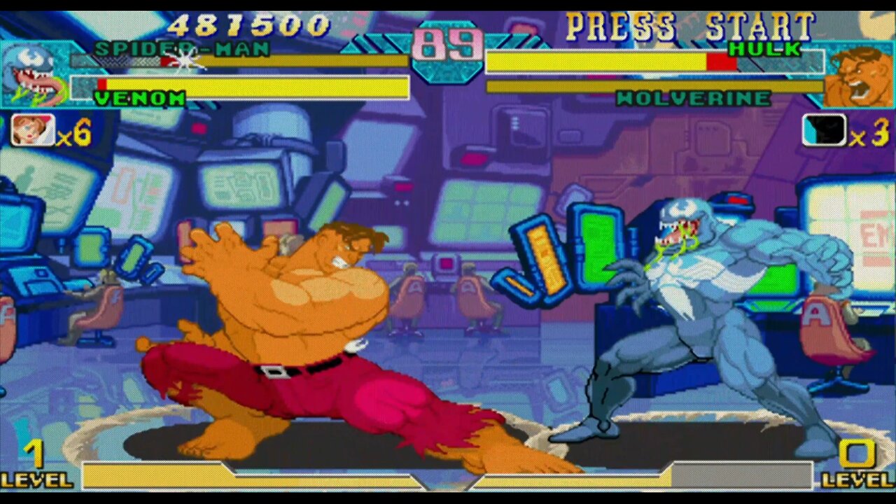 Spiderman + Venom vs Hulk + Wolverine