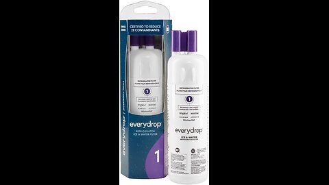 Everydrop by Whirlpool Ice and Water Refrigerator Filter 1, EDR1RXD1, Single-Pack, Purple