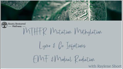 MTHFR Mutation Methylation Lyme & Co Infections EMF &Medical Radiation QUANTUM HEALING