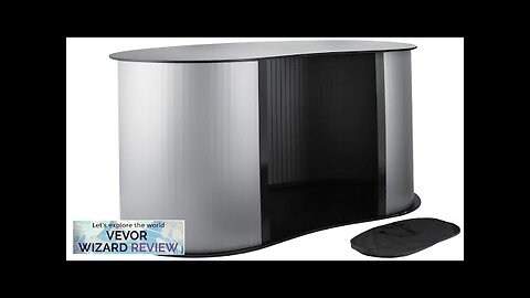 VEVOR Portable Trade Show Counter Corrugated Plastic Sidewalls Pop Up Podium Counter Review