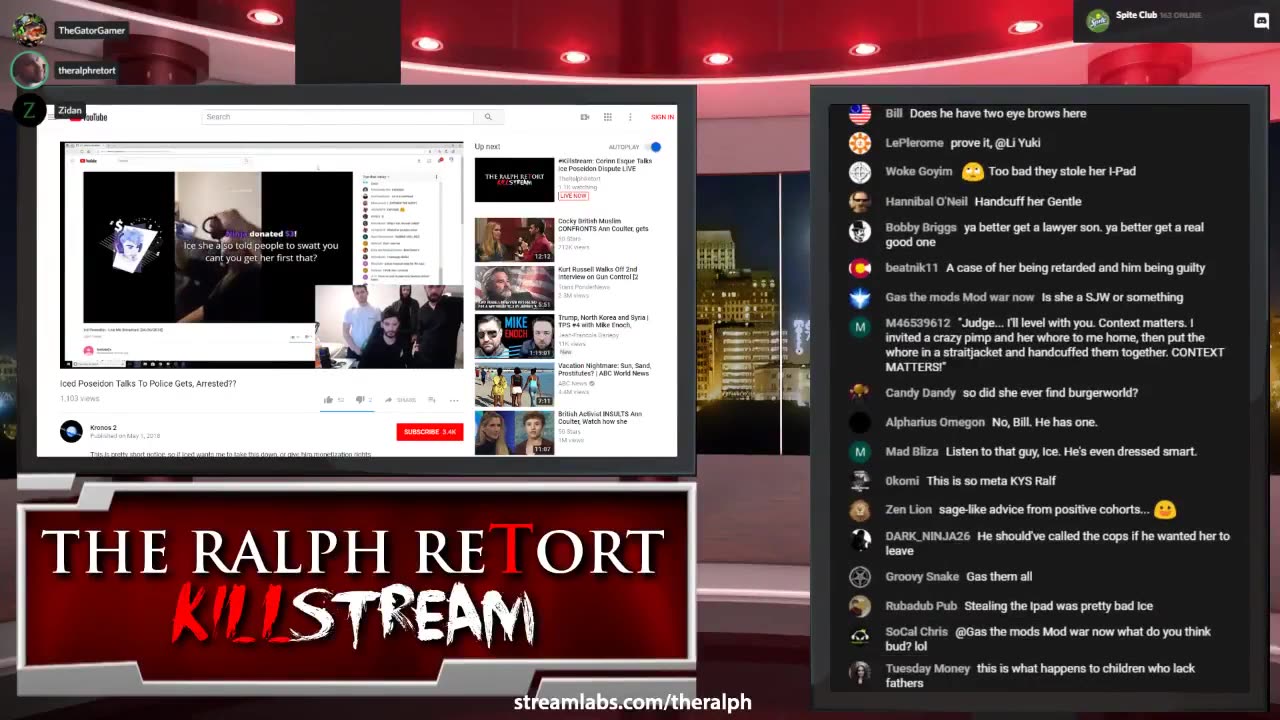 2018-05-01 - Killstream - Ice Poseidon Stream Review, Corinne LIVE