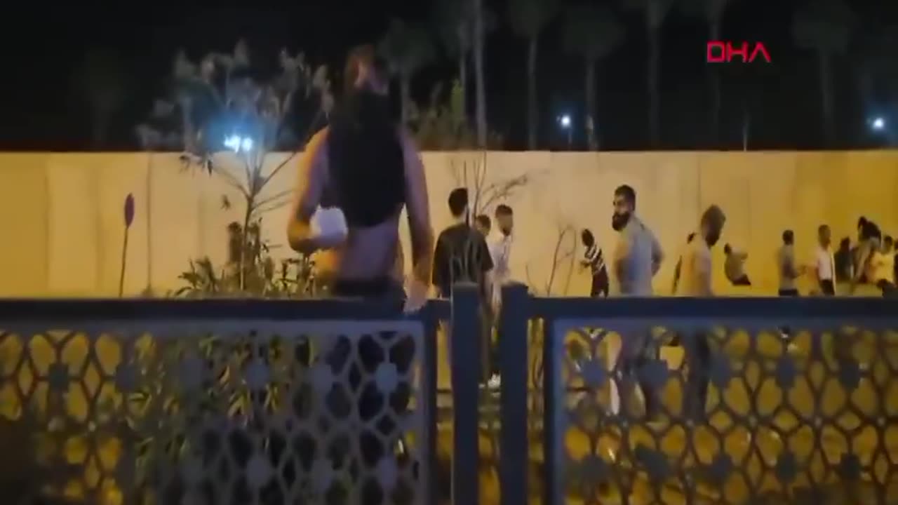 Terrorists riot and throw stones at the American consulate in Turkey.