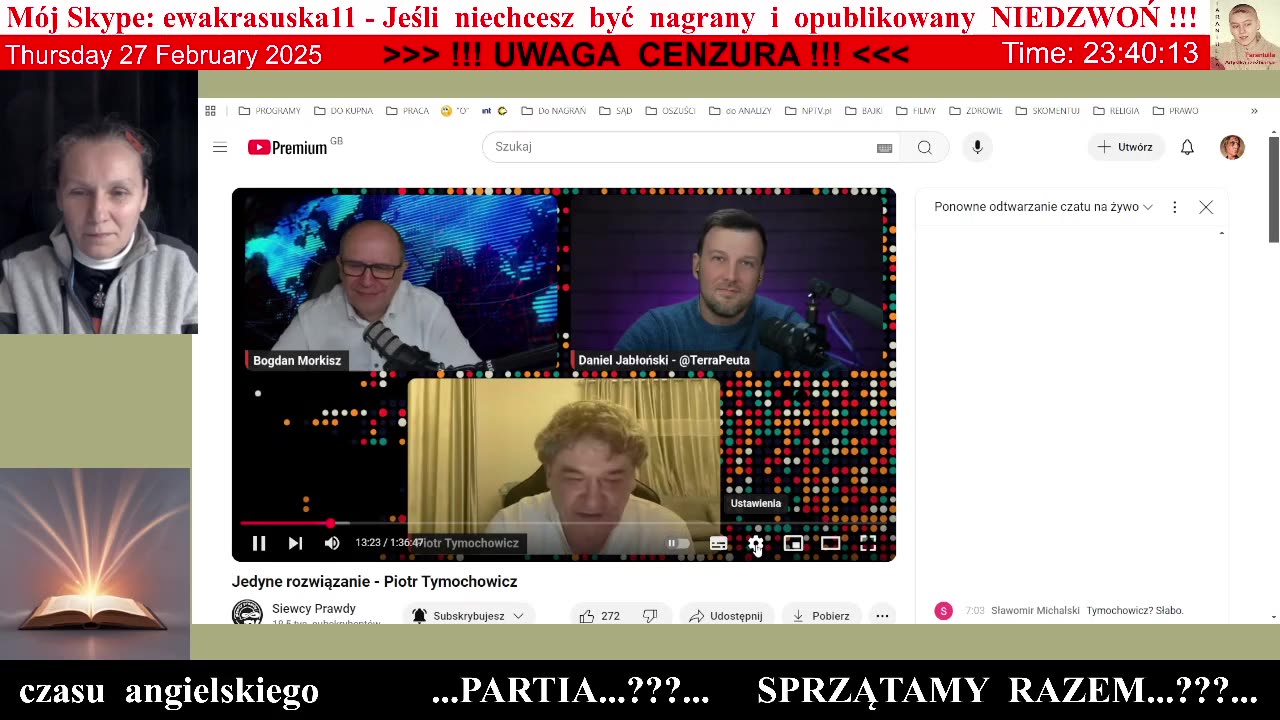 5004 - Piotr Tymochowicz czy zgwałciłeś kiedyś Ewę Lipkę..???.. 👮♀️ - 27.02.2025 rok